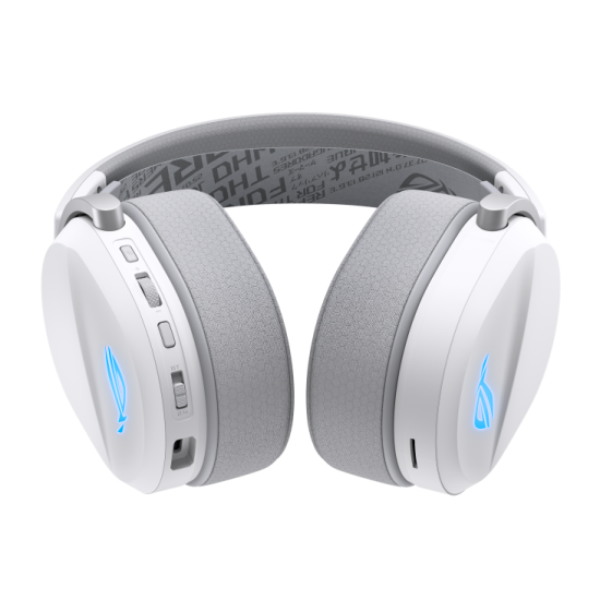 Безжични слушалки ASUS ROG Pelta White, USB-C, Aura Sync RGB, Bluetooth, USB-C, White
