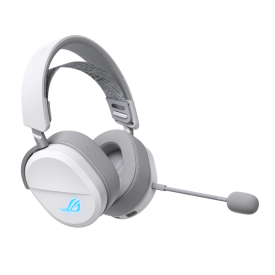 Безжични слушалки ASUS ROG Pelta White, USB-C, Aura Sync RGB, Bluetooth, USB-C, White