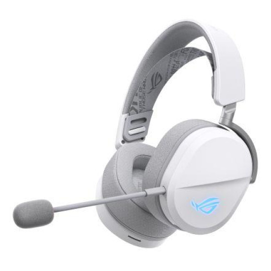 Безжични слушалки ASUS ROG Pelta White, USB-C, Aura Sync RGB, Bluetooth, USB-C, White
