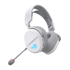 Безжични слушалки ASUS ROG Pelta White, USB-C, Aura Sync RGB, Bluetooth, USB-C, White