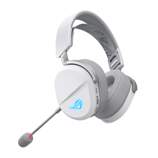 Безжични слушалки ASUS ROG Pelta White, USB-C, Aura Sync RGB, Bluetooth, USB-C, White