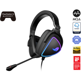 Слушалки ASUS ROG Delta S, USB-C, Aura Sync RGB, Black