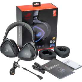 Слушалки ASUS ROG Delta S, USB-C, Aura Sync RGB, Black