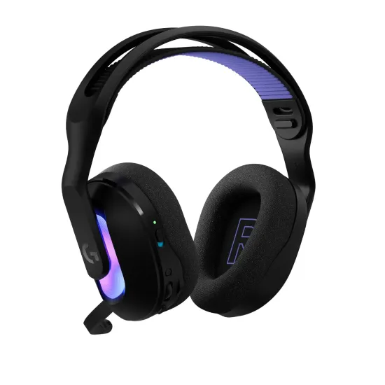 Безжични слушалки Logitech G522 Lightspeed Wireless RGB, Mic, USB, Black
