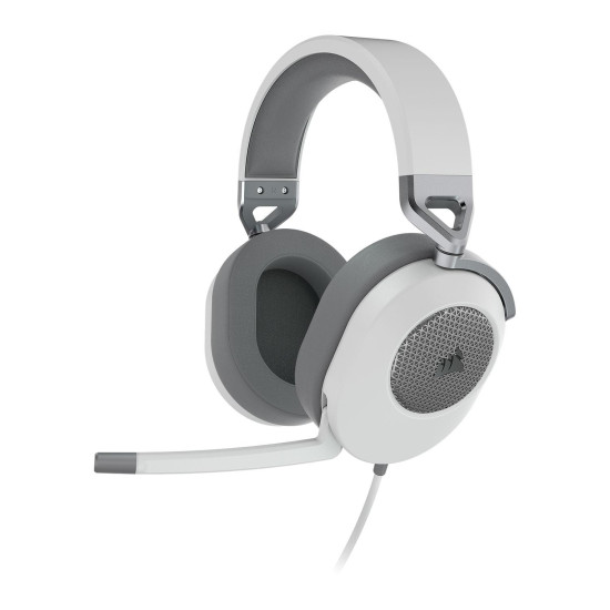 Слушалки CORSAIR HS65 Surround, с микрофон, White (CA-9011271-EU)