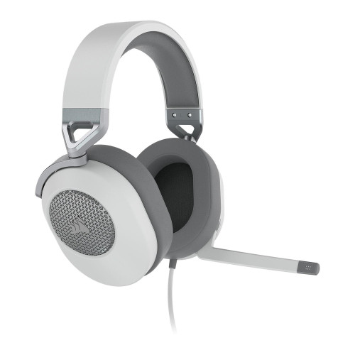 Слушалки CORSAIR HS65 Surround, с микрофон, White (CA-9011271-EU)