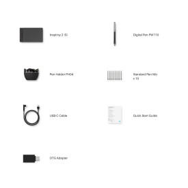 Графичен таблет HUION Inspiroy 2 S, 5080 LPI, Pink