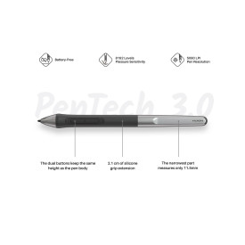 Графичен таблет HUION Inspiroy 2 S, 5080 LPI, Pink