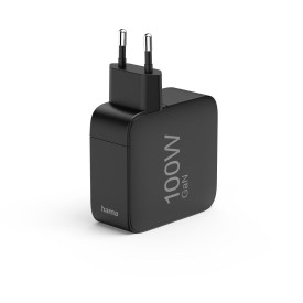 Зарядно HAMA, 100W, GaN, 2x USB-C, 1x USB-A, PD