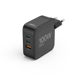 Зарядно HAMA, 100W, GaN, 2x USB-C, 1x USB-A, PD