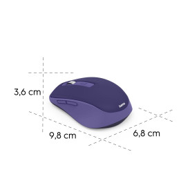 Безжична мишка HAMA WM-450, 2.4 GHz/Bluetooth, 7 бутона, Purple