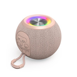 Преносима тонколона HAMA Ball Shape Speaker, 5 светлинни режима, 5W, Pink