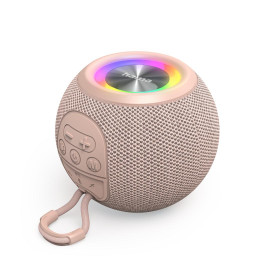 Преносима тонколона HAMA Ball Shape Speaker, 5 светлинни режима, 5W, Pink