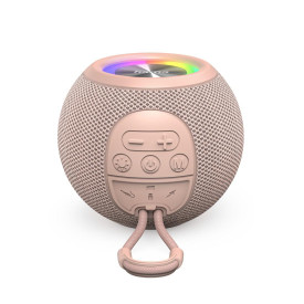 Преносима тонколона HAMA Ball Shape Speaker, 5 светлинни режима, 5W, Pink