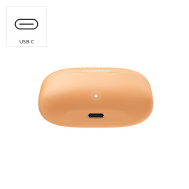 Безжични слушалки HAMA Freedom Buddy II, True Wireless, Orange