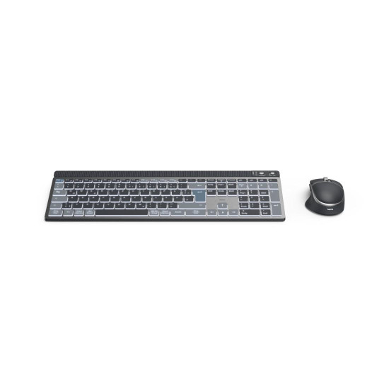 Комплект клавиатура и мишка HAMA WKM-750, HAMA-173069, Bluetooth/2.4 GHz