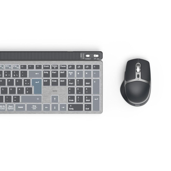 Комплект клавиатура и мишка HAMA WKM-750, HAMA-173069, Bluetooth/2.4 GHz