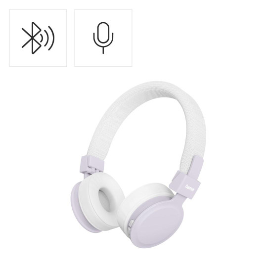 Безжични слушалки HAMA Freedom Lit III, Bluetooth, On-Ear, с микрофон, White (HAMA-221766)