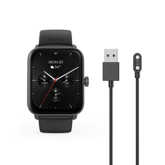 Смарт часовник HAMA 6010, GPS, TFT 1.65 инча, 49 мм, Pulse Sensor, Bluetooth 5.3, Black