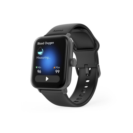 Смарт часовник HAMA 6010, GPS, TFT 1.65 инча, 49 мм, Pulse Sensor, Bluetooth 5.3, Black