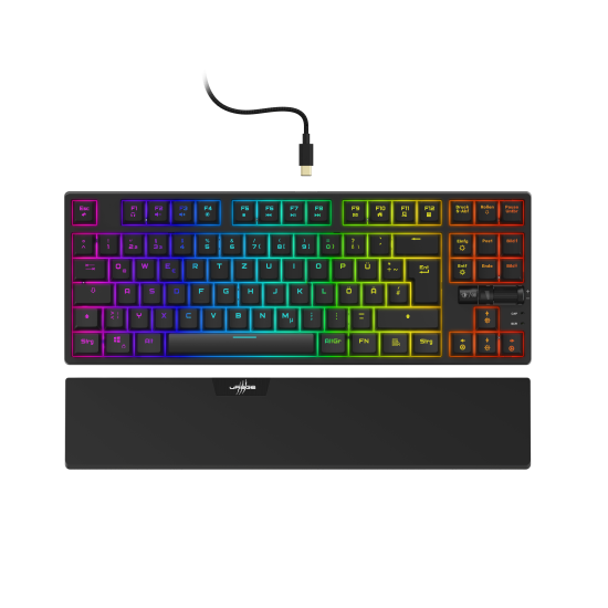Клавиатура HAMA uRage Exodus 860 Mechanical, HAMA-186076, Red Switch, USB, Black