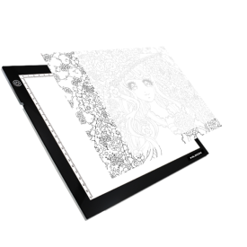 Светеща LED подложка за рисуване HUION LED Light Pad L4S, USB, Black