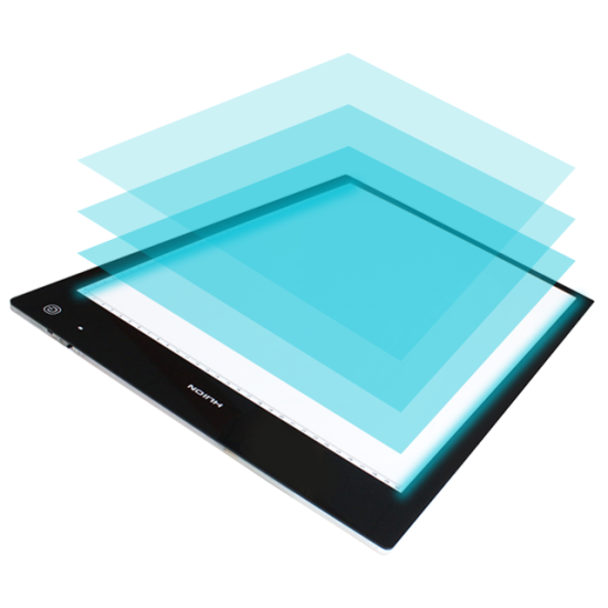Светеща LED подложка за рисуване HUION LED Light Pad L4S, USB, Black