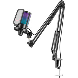 Микрофон FIFINE A6T, RGB, със стойка, Black