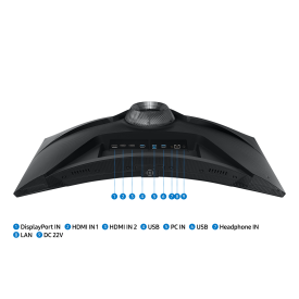 Монитор Samsung Odyssey G6 G650, 32 инча, VA, 2560x1440, 240Hz, 1ms, FreeSync™ Premium Pro,HDR 600, HDMI/DP