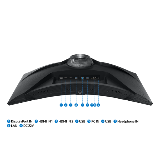 Монитор Samsung Odyssey G6 G650, 32 инча, VA, 2560x1440, 240Hz, 1ms, FreeSync™ Premium Pro,HDR 600, HDMI/DP