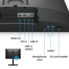 Монитор BenQ SW242Q, 24.1 инча, IPS, 2560 x 1600, 60 Hz, 5 ms, HDR10, HDMI/DP
