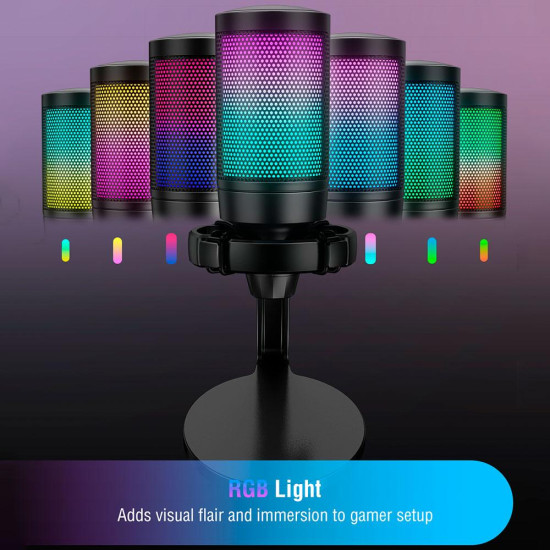 Микрофон FIFINE A6NEO, RGB, Black