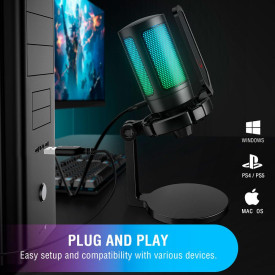 Микрофон FIFINE A6NEO, RGB, Black
