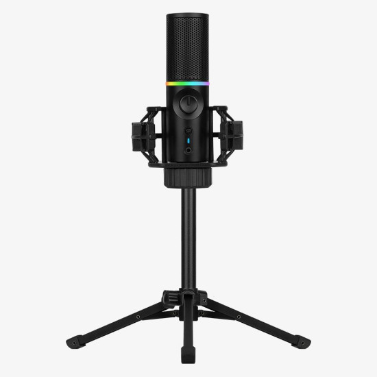 Микрофон Streamplify MIC RGB, USB-A, стойка Tripod, Black