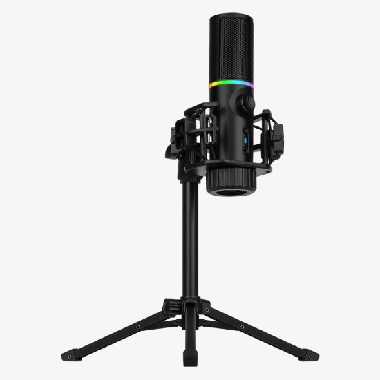 Микрофон Streamplify MIC RGB, USB-A, стойка Tripod, Black