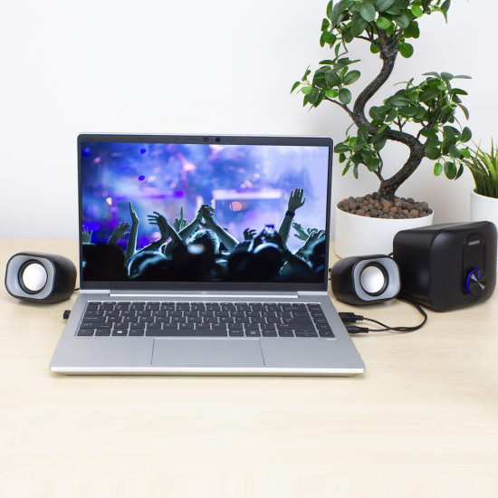 Тонколони EWENT Eminent 2.1, 3.5 mm, USB, 11W, Black