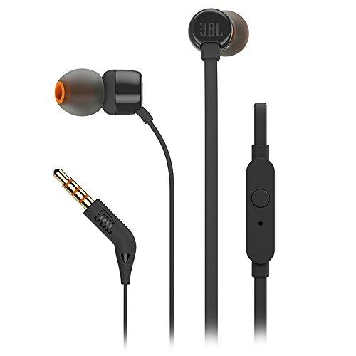 Слушалки JBL T110, In Ear, Black