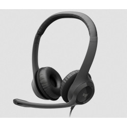 Слушалки Logitech H390, USB, Mic, Black