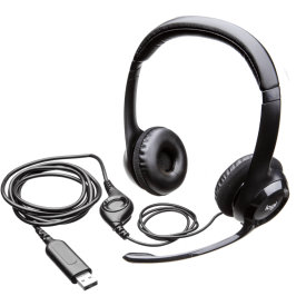 Слушалки Logitech H390, USB, Mic, Black