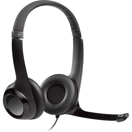 Слушалки Logitech H390, USB, Mic, Black