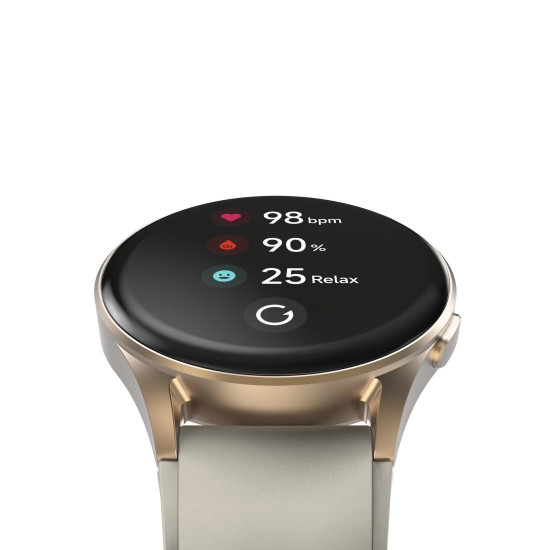 Смарт часовник HAMA 8900, GPS, AMOLED 1.32 инча, Alexa, Gold