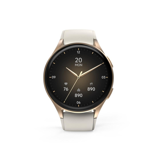 Смарт часовник HAMA 8900, GPS, AMOLED 1.32 инча, Alexa, Gold