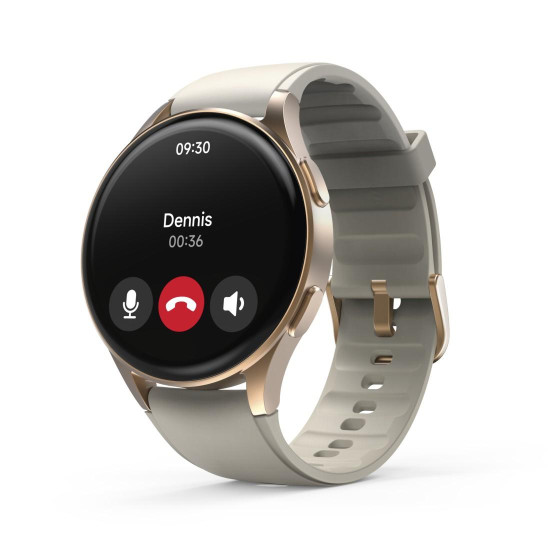 Смарт часовник HAMA 8900, GPS, AMOLED 1.32 инча, Alexa, Gold