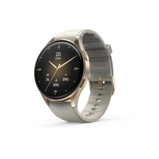 Смарт часовник HAMA 8900, GPS, AMOLED 1.32 инча, Alexa, Gold