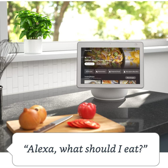 Смарт тонколона Amazon Echo Show 10 (Gen 3), Сензорен екран, Гласов асистент, Бяла