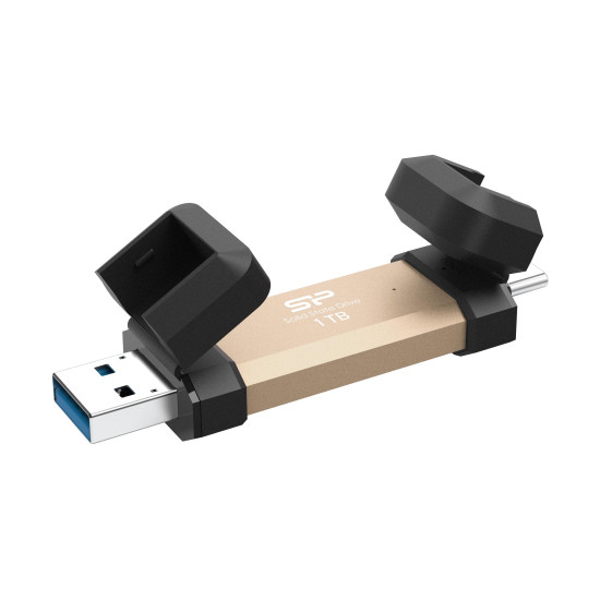 Външен SSD диск Silicon Power DS72 1TB, USB 3.2, Gold