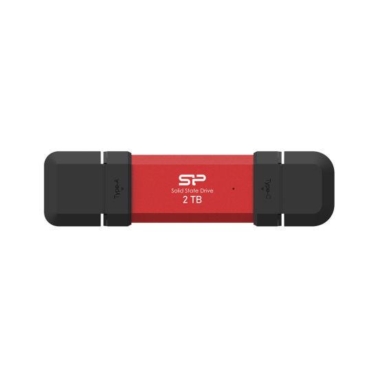 Външен SSD диск Silicon Power DS72 2TB, USB 3.2, Red
