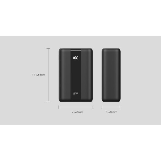 Външна батерия Silicon Power QX55, 30000 mAh, Black