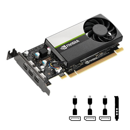 Видеокарта PNY NVIDIA Quadro T400, 4GB, GDDR6, 64 bit, mini DisplayPort