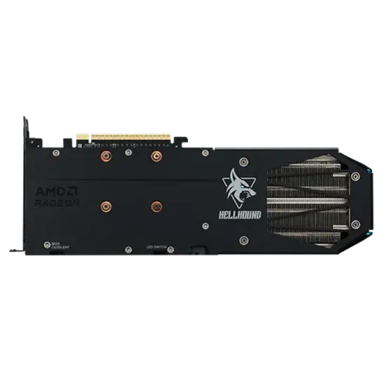 Видеокарта PowerColor RADEON RX 9060 XT Hellhound OC, 16GB, GDDR6, 128-bit, PCIe 5.0, HDMI/DP